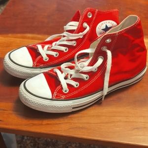 Red High Top Converse